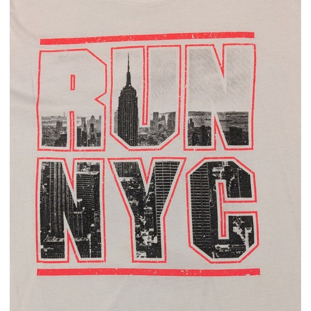 RUN NYC T-Shirt By Xersion 2XL New York City Skyline XXL Tee